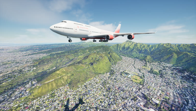 Google Earth Airplane in the FPVSIM desktop simulator