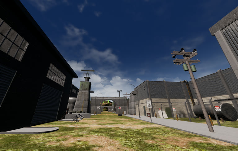 Secret Base in the FPVSIM desktop simulator