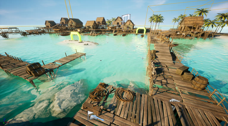 Tropical Island in the FPVSIM desktop simulator